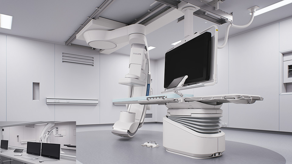 Philips Azurion FlexArm getting controlroom