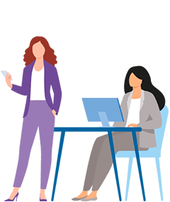 Osoba preko računara razgovara sa lekarom