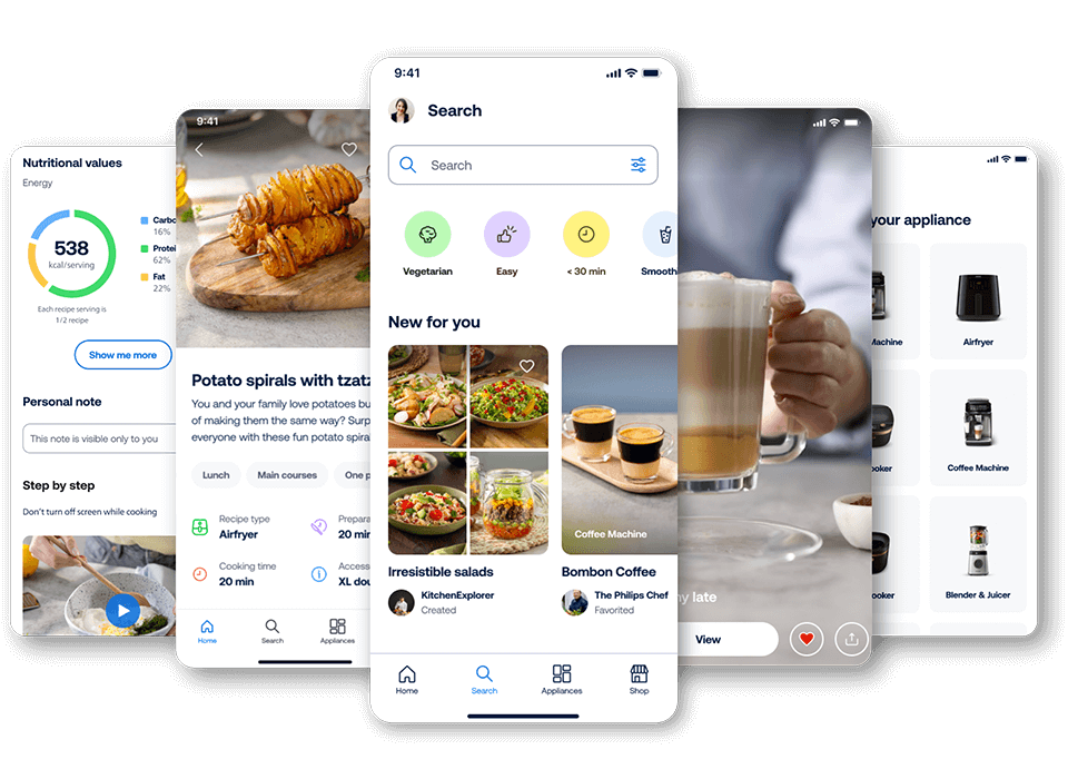 Vi&scaron;e HomeID ekrana koji prikazuju različite funkcije aplikacije
