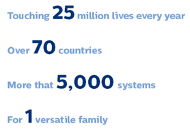 touching millions of lives in over seventy countries